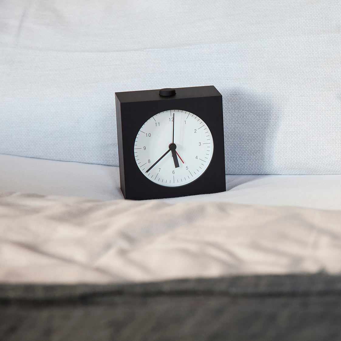 Lemnos City Pop Japanese Designer Alarm Clock - White