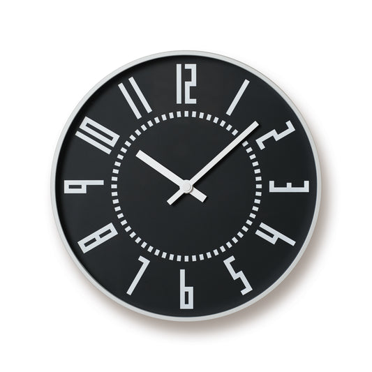 Lemnos eki Japanese Designer Wall Clock - Black