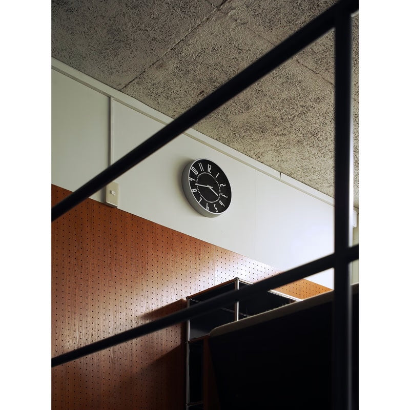 Lemnos eki Japanese Designer Wall Clock - Black