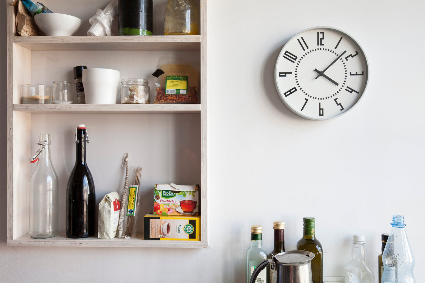 Lemnos eki Japanese Designer Wall Clock - Black