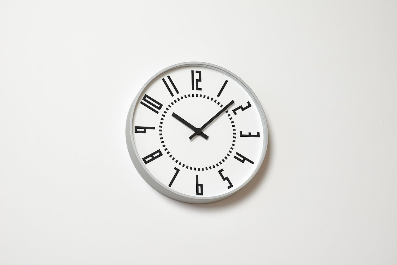 Lemnos eki Japanese Designer Wall Clock - White