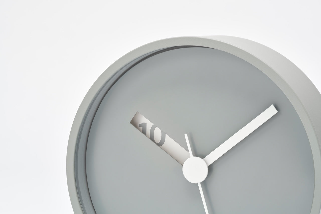 Lemnos Extra Normal Japanese Designer Clock - Grey