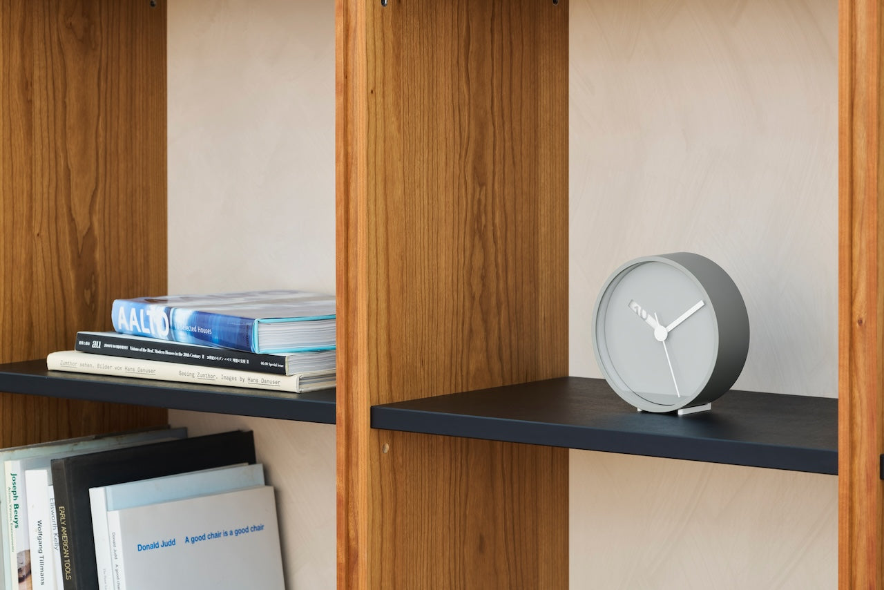 Lemnos Extra Normal Japanese Designer Clock - Grey