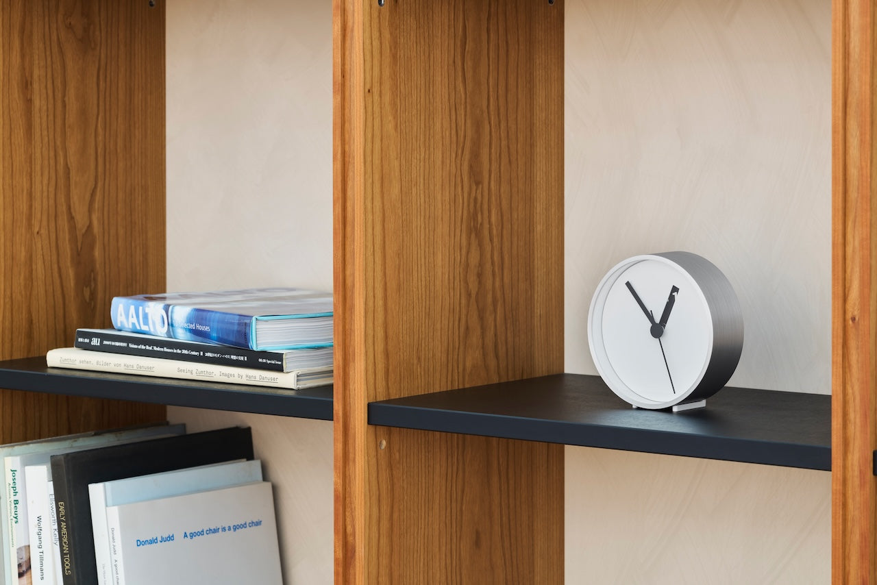 Lemnos Extra Normal Japanese Designer Clock - White