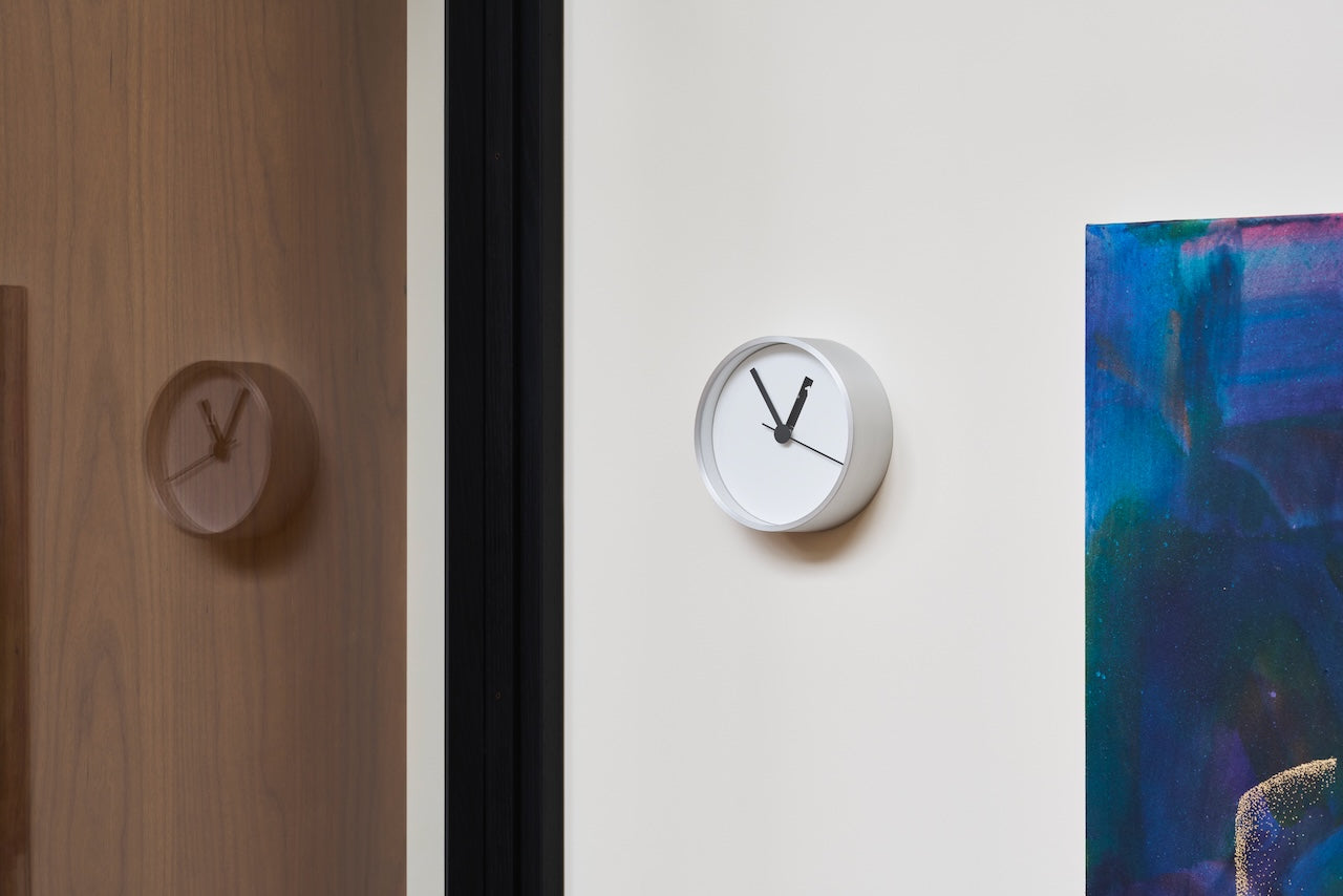 Lemnos Extra Normal Japanese Designer Clock - White