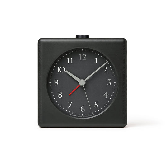Lemnos kanon Japanese Designer Alarm Clock - Black