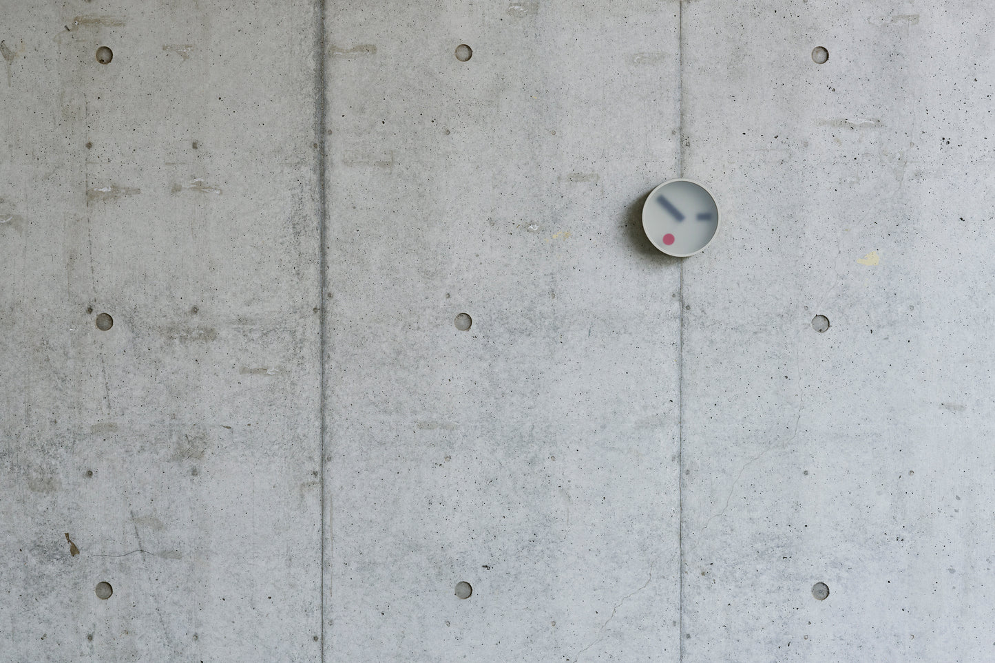 Lemnos Kehai Japanese Designer Wall Clock - Concrete Grey