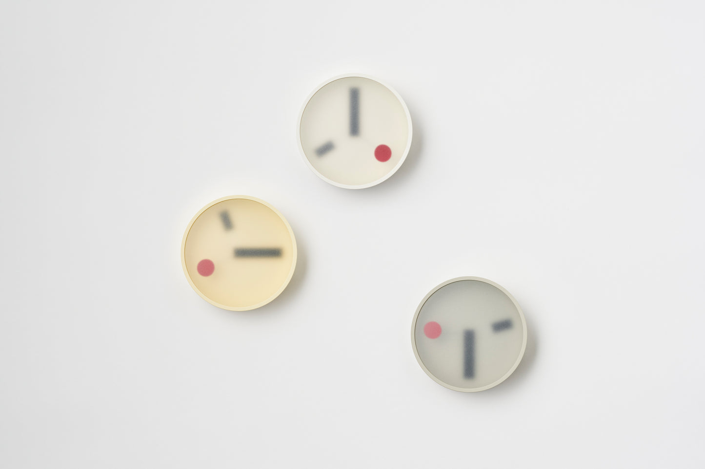 Lemnos Kehai Japanese Designer Wall Clock - Concrete Grey