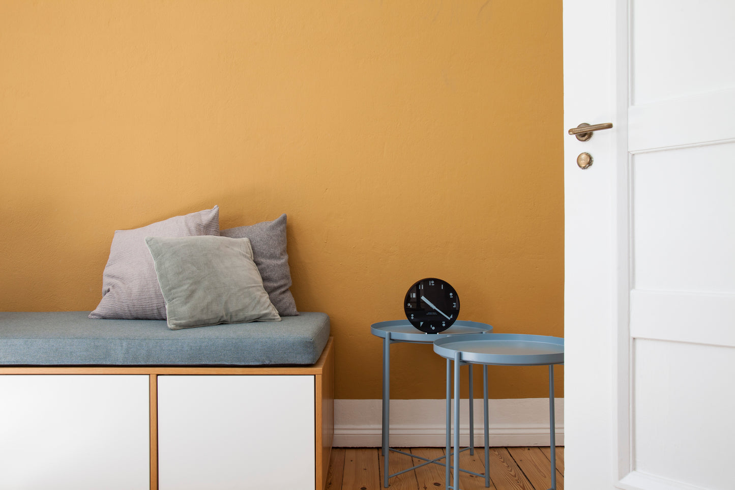 Lemnos M,S,S. Maru Sankaku Shikaku Clock - Black