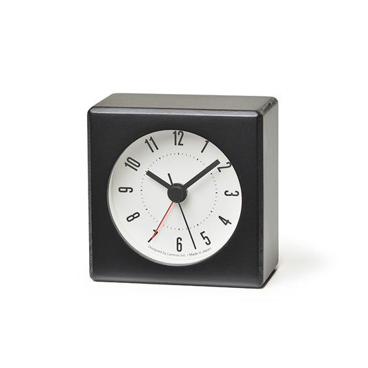 Lemnos Meteor Japanese Designer Alarm Clock - Black