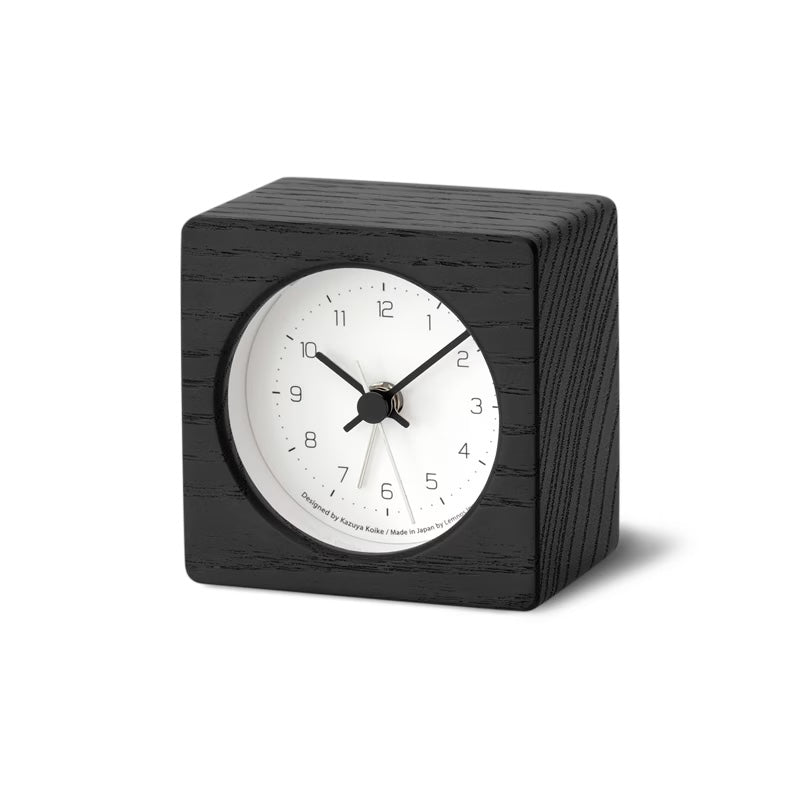 Lemnos City Pop Japanese Designer Alarm Clock - Black – Made In