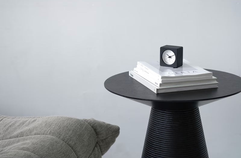 Lemnos NEUT Japanese Designer Alarm Clock - Black