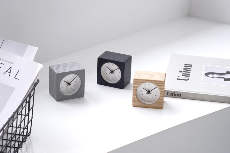 Lemnos NEUT Japanese Designer Alarm Clock - Natural