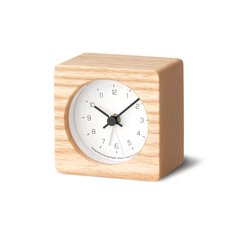 Lemnos NEUT Japanese Designer Alarm Clock - Natural – Made In Japan UK