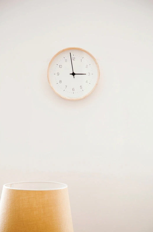 Lemnos NEUT Japanese Designer Wall Clock - Natural