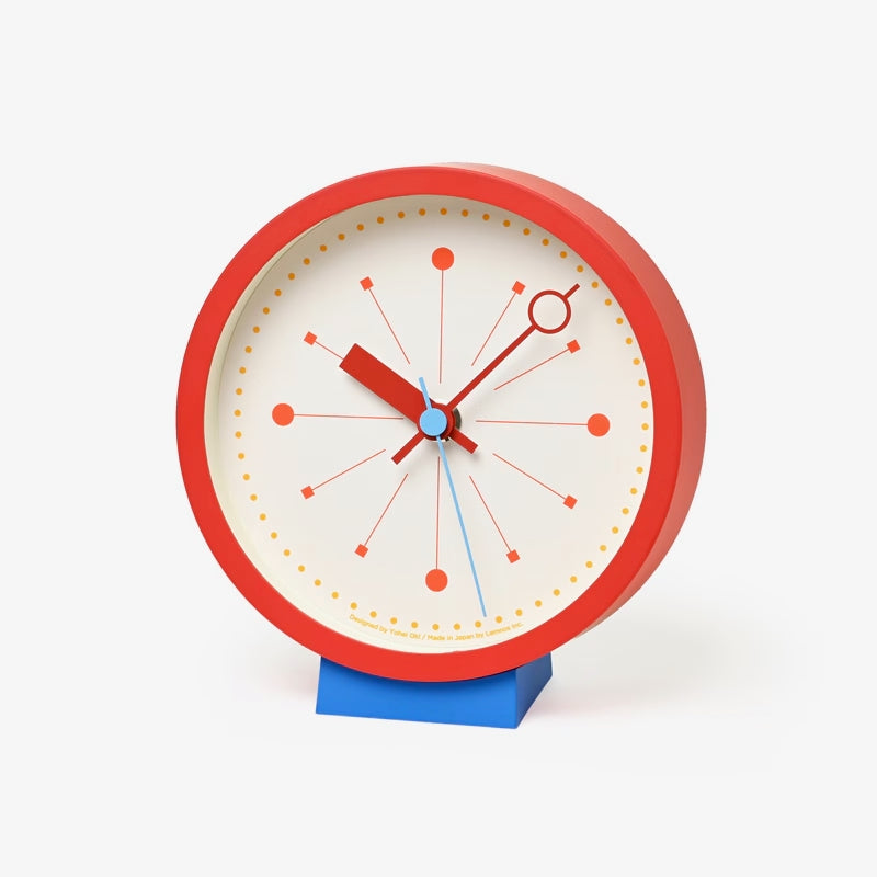 Lemnos POINT Design Clock - Red