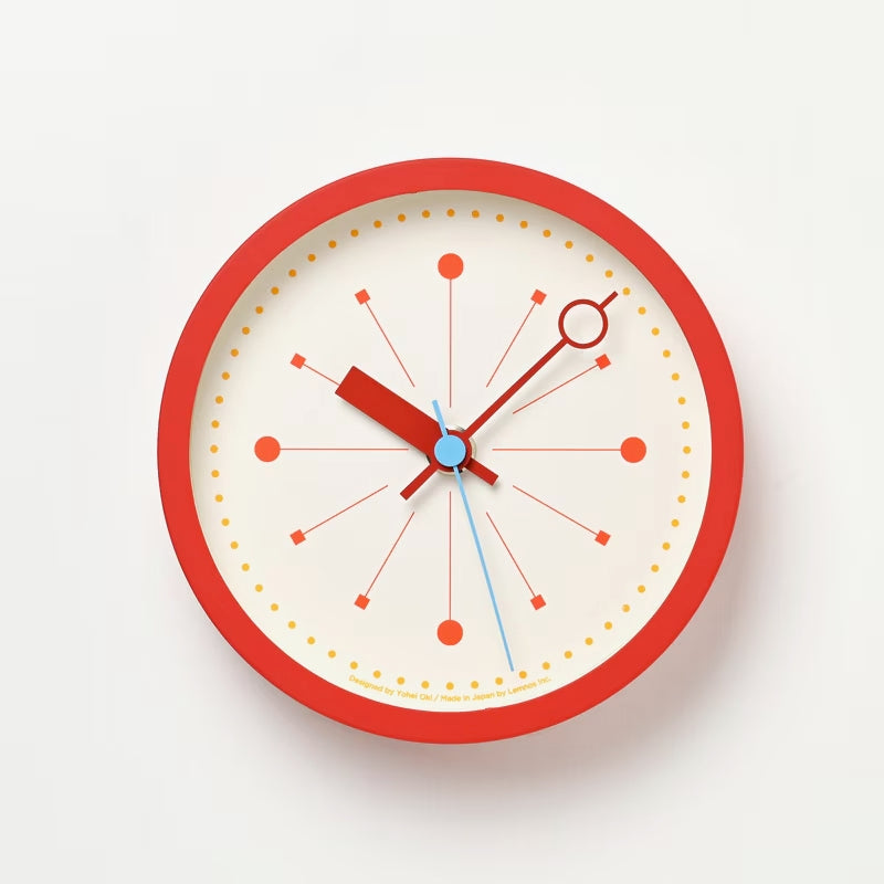 Lemnos POINT Design Clock - Red