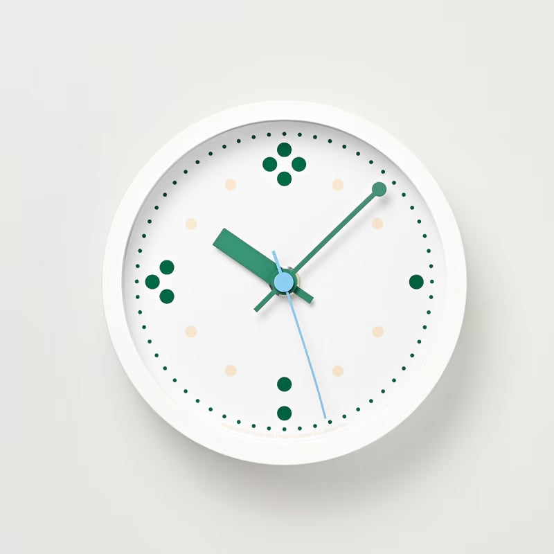 Lemnos POINT Design Clock - White