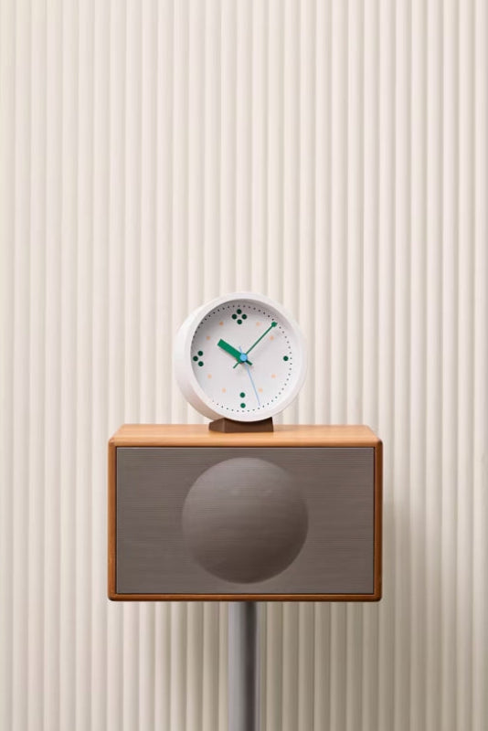 Lemnos POINT Design Clock - White