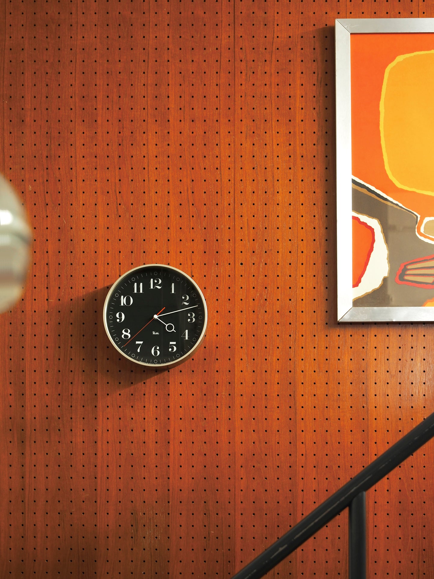 Lemnos RIKI Ring Japanese Designer Wall Clock - Black