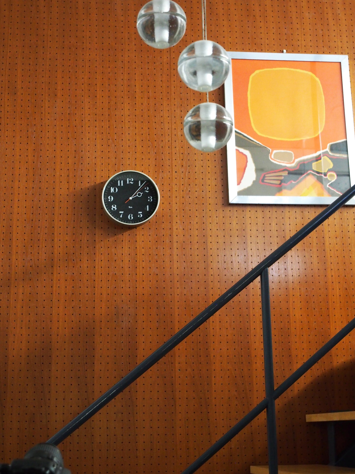Lemnos RIKI Ring Japanese Designer Wall Clock - Black