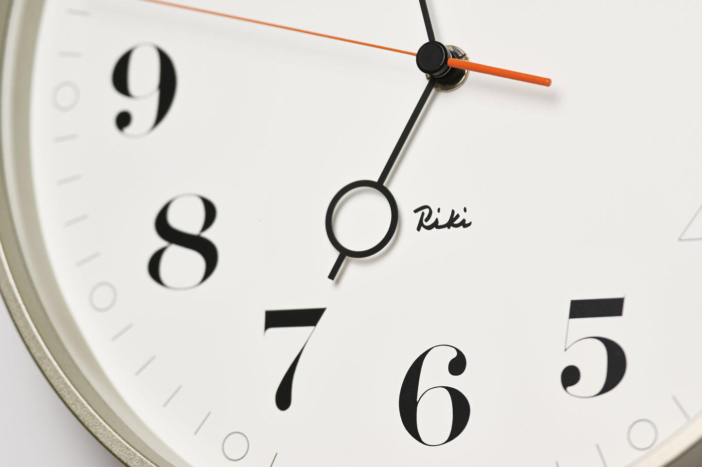Lemnos RIKI Ring Japanese Designer Wall Clock - White