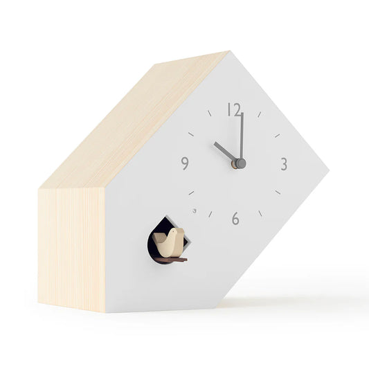 Lemnos Tilt Cuckoo Clock by nendo
