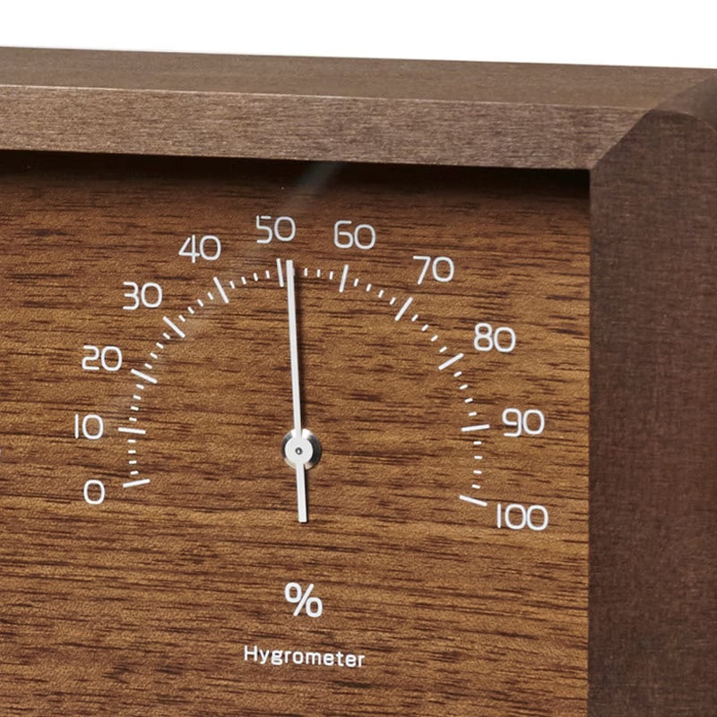 Lemnos Yokan Japanese Designer Desk Clock - Brown