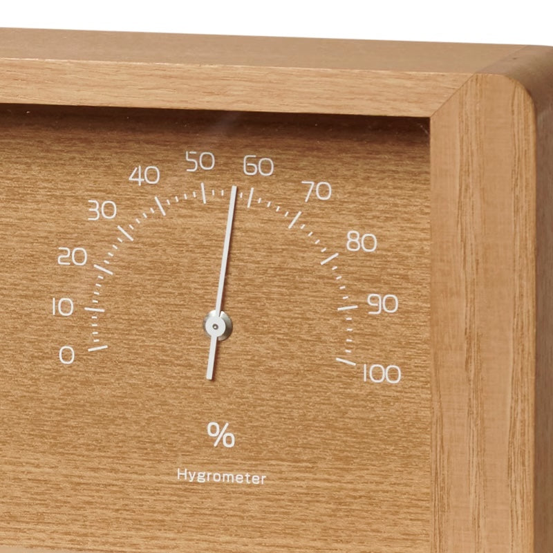 Lemnos Yokan Japanese Designer Desk Clock - Natural