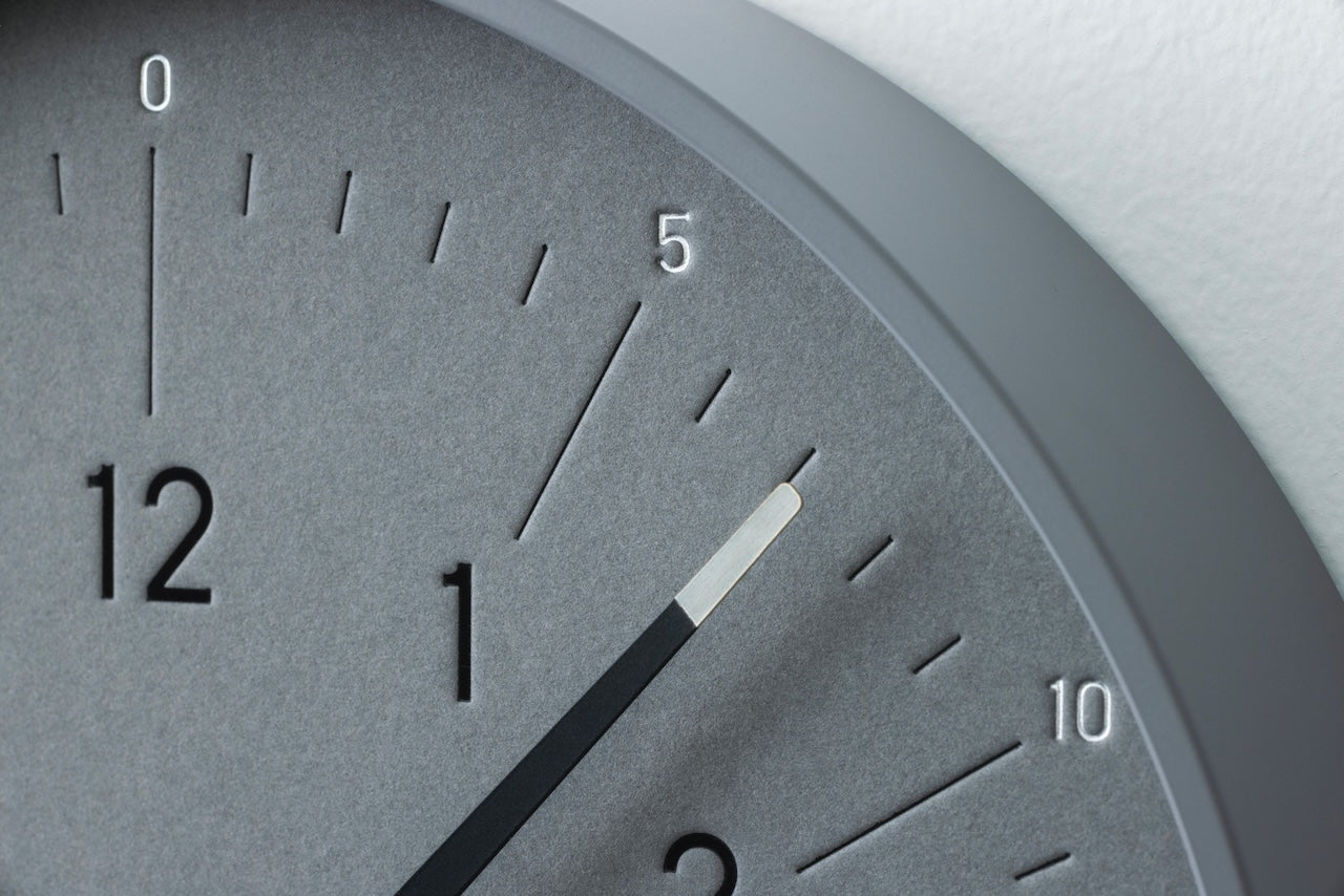 Lemnos essent Japanese Designer Wall Clock - Grey