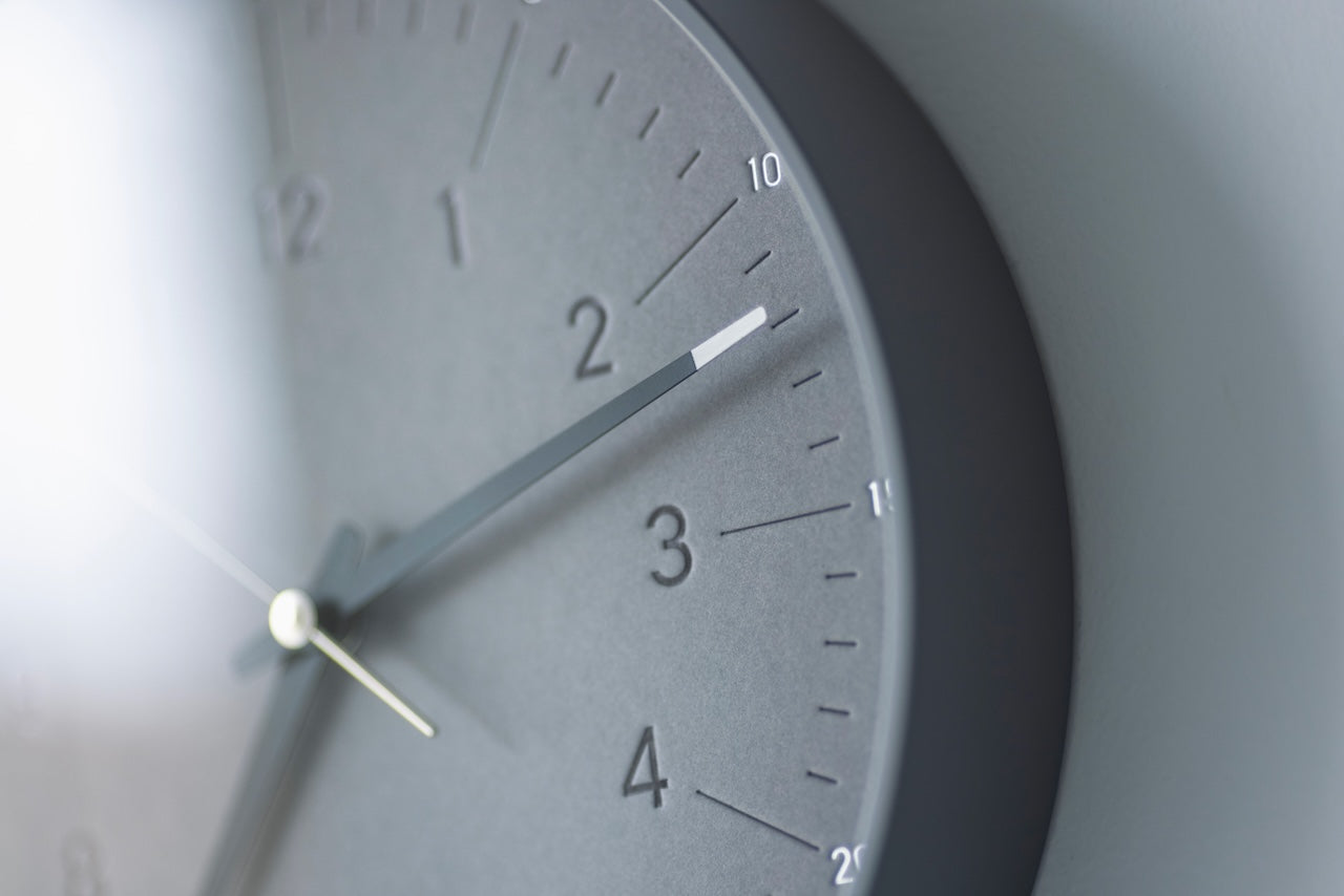 Lemnos essent Japanese Designer Wall Clock - Grey