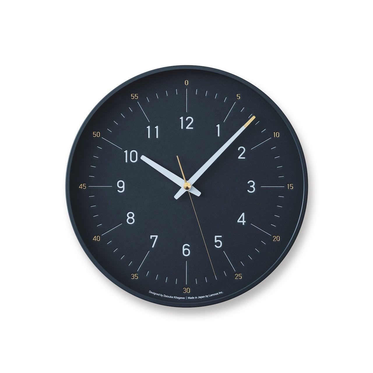 Lemnos essent Japanese Designer Wall Clock - Navy