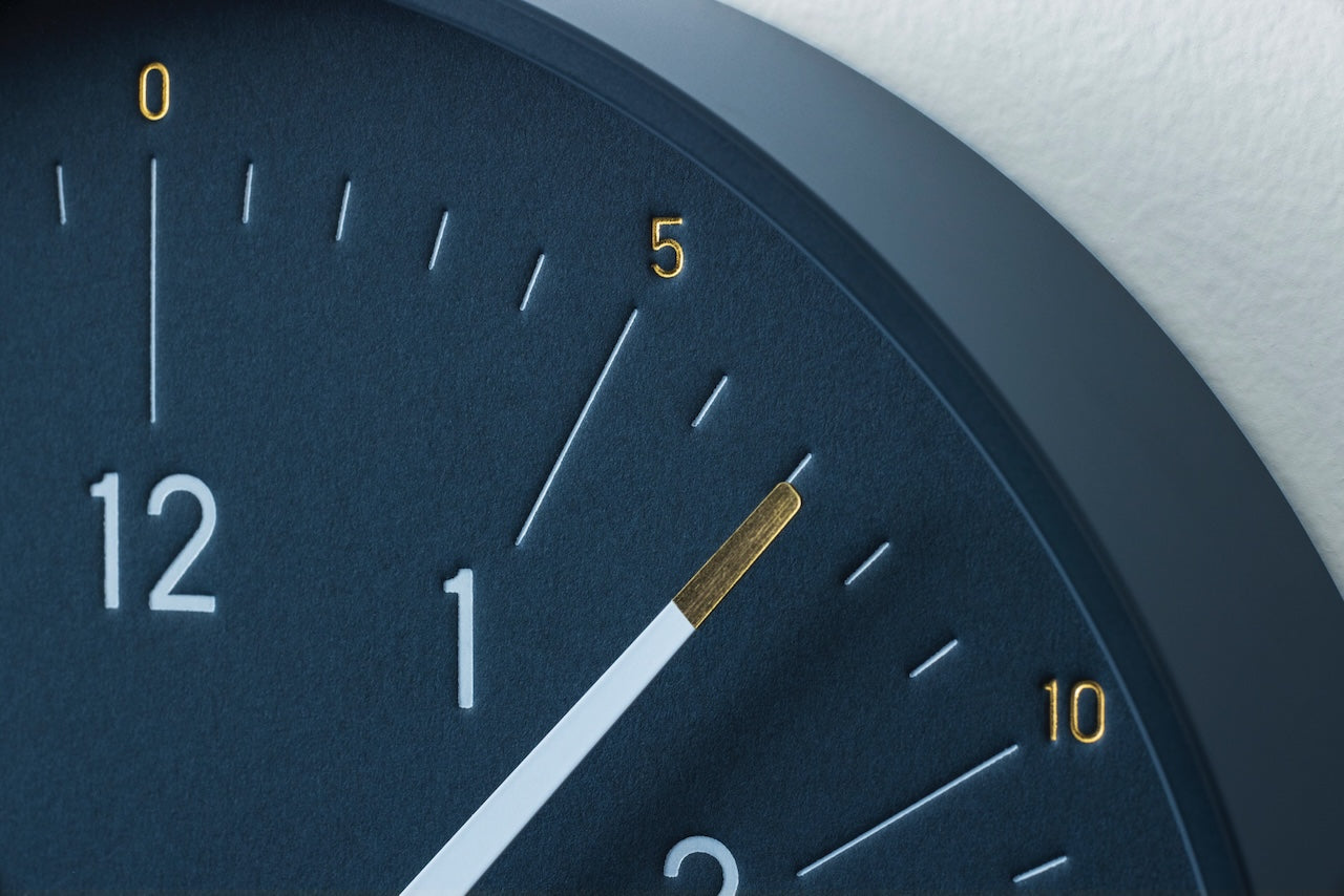 Lemnos essent Japanese Designer Wall Clock - Navy