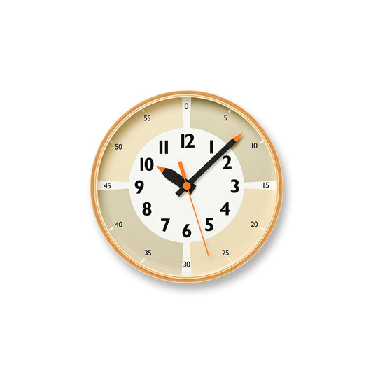 Lemnos fun pun Children's Learning Wall Clock Colour Edition - Beige