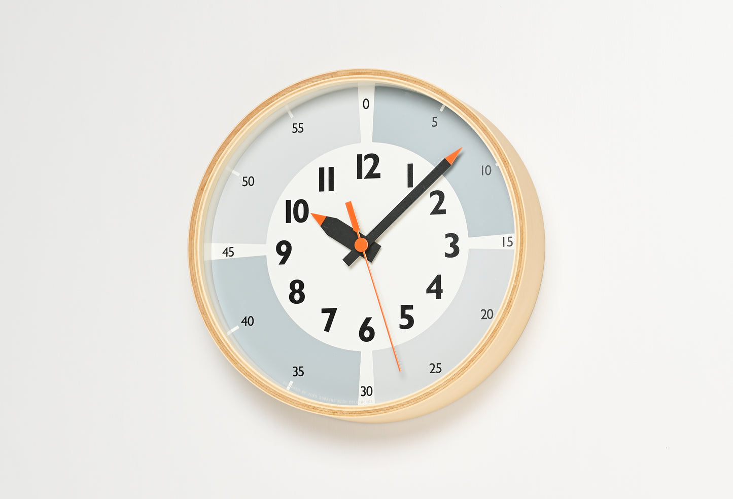Lemnos fun pun Children's Learning Wall Clock Colour Edition - Grey