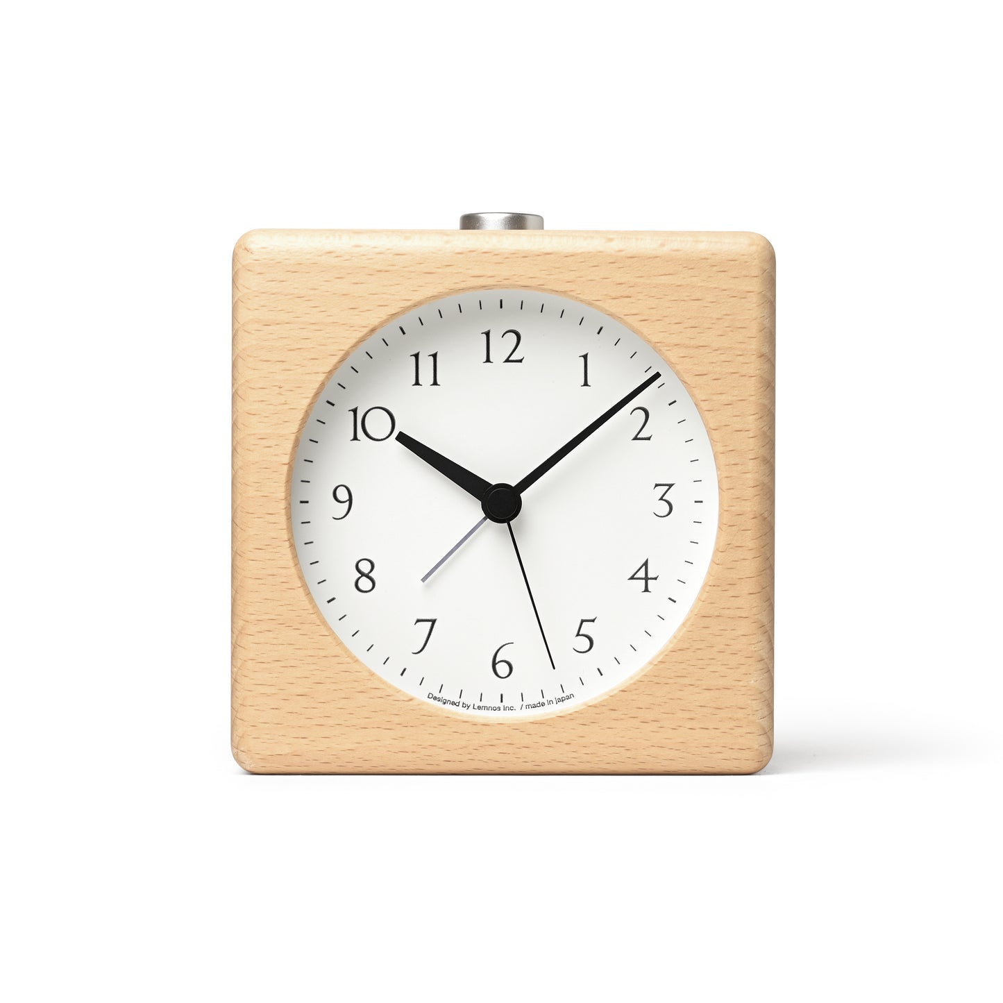 Lemnos kanon Japanese Designer Alarm Clock - Natural