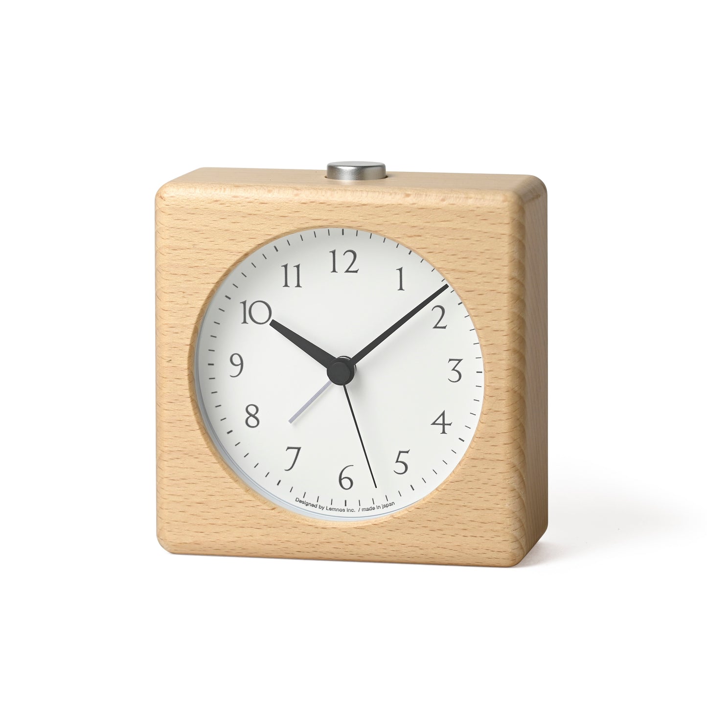 Lemnos kanon Japanese Designer Alarm Clock - Natural