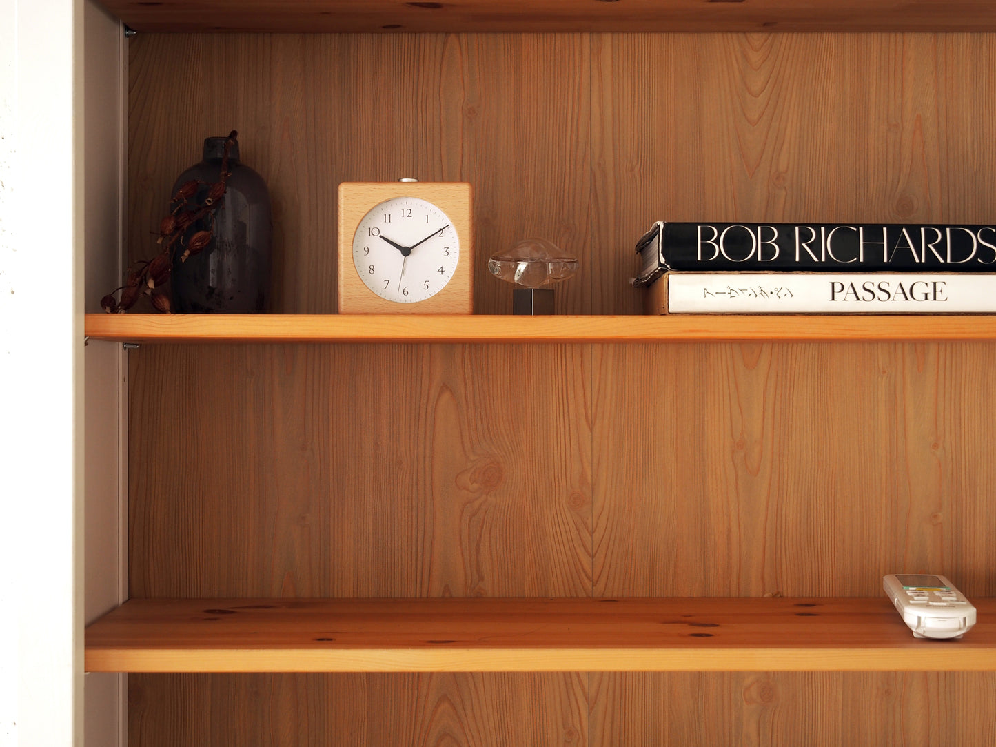 Lemnos kanon Japanese Designer Alarm Clock - Natural