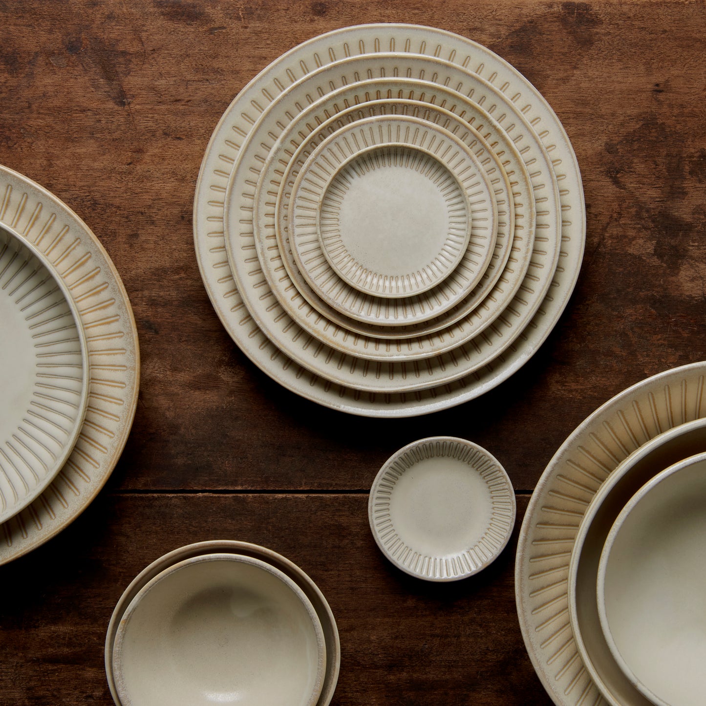 Ridged Alabaster high rim 20cm