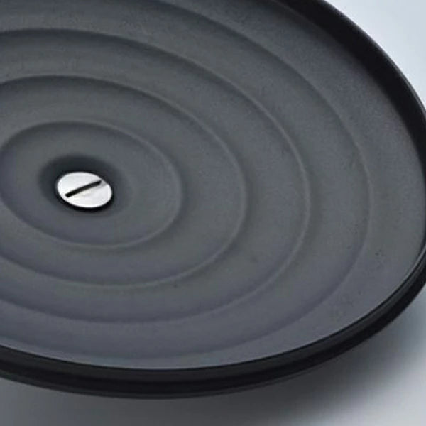 Unilloy Lightweight Enamelled Cast Iron Casserole Pot 20cm - Matt Black