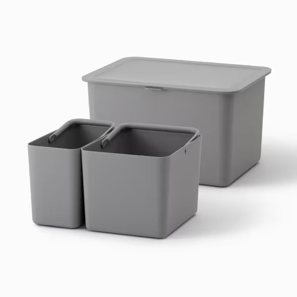 Like-it Kitchen Storage Container 16L with Inner Box - Grey