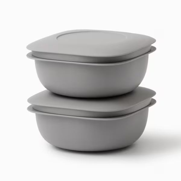 Like-it Rice Storage & Reheat Container 2-Piece Set - Grey