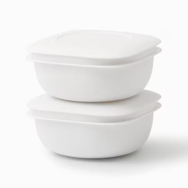 Like-it Rice Storage & Reheat Container 2-Piece Set - White