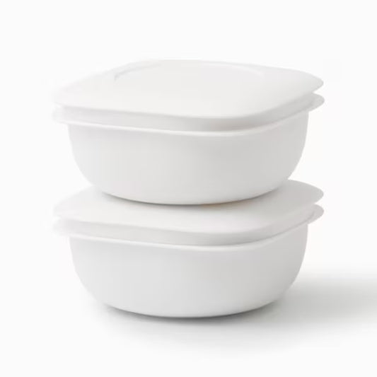 Like-it Rice Storage & Reheat Container 2-Piece Set - White