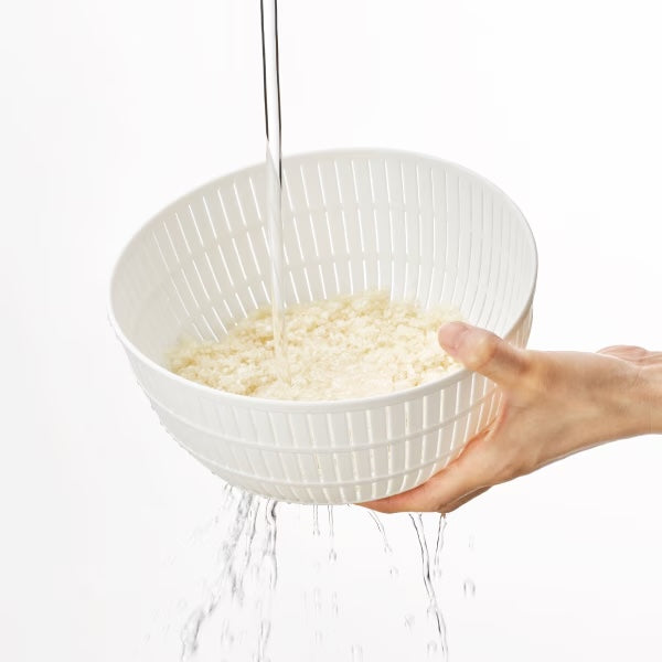 Like-it Rice Washing Bowl & Colander 6-Piece Set - Grey