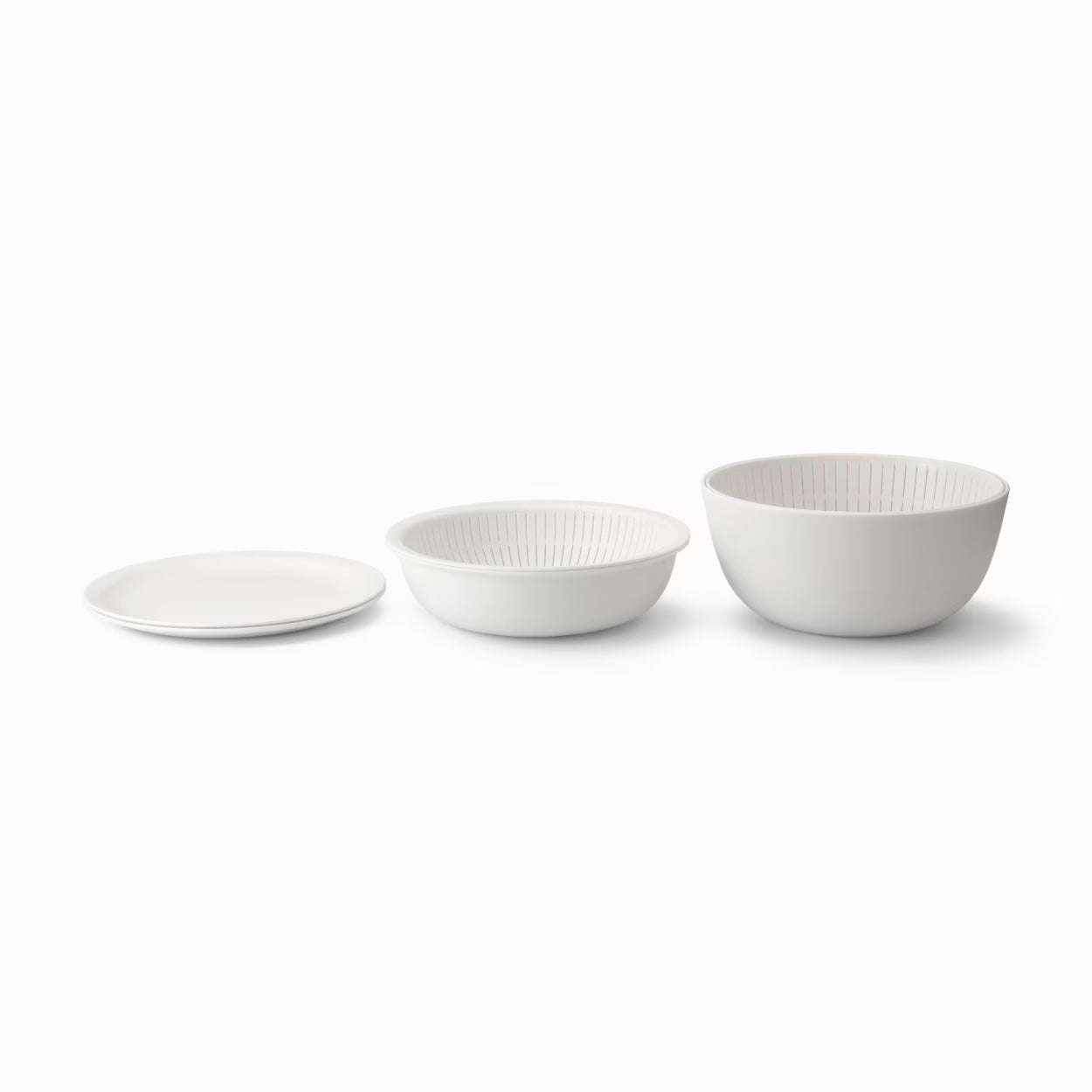 Like-it Rice Washing Bowl & Colander 6-Piece Set - Grey