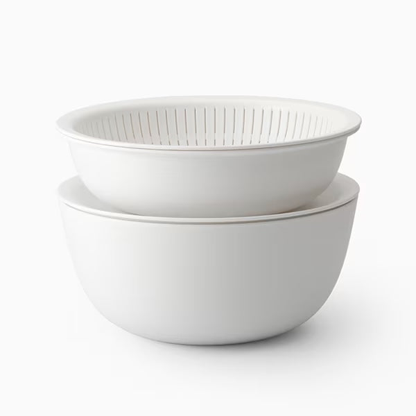 Like-it Rice Washing Bowl & Colander 6-Piece Set - Grey