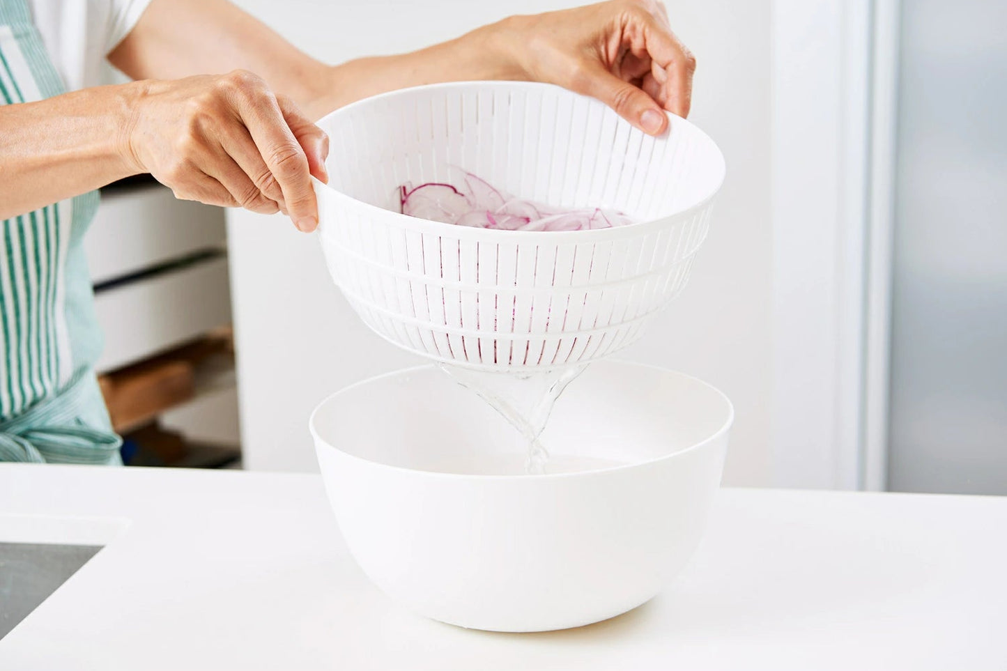 Like-it Rice Washing Bowl & Colander 6-Piece Set - Grey