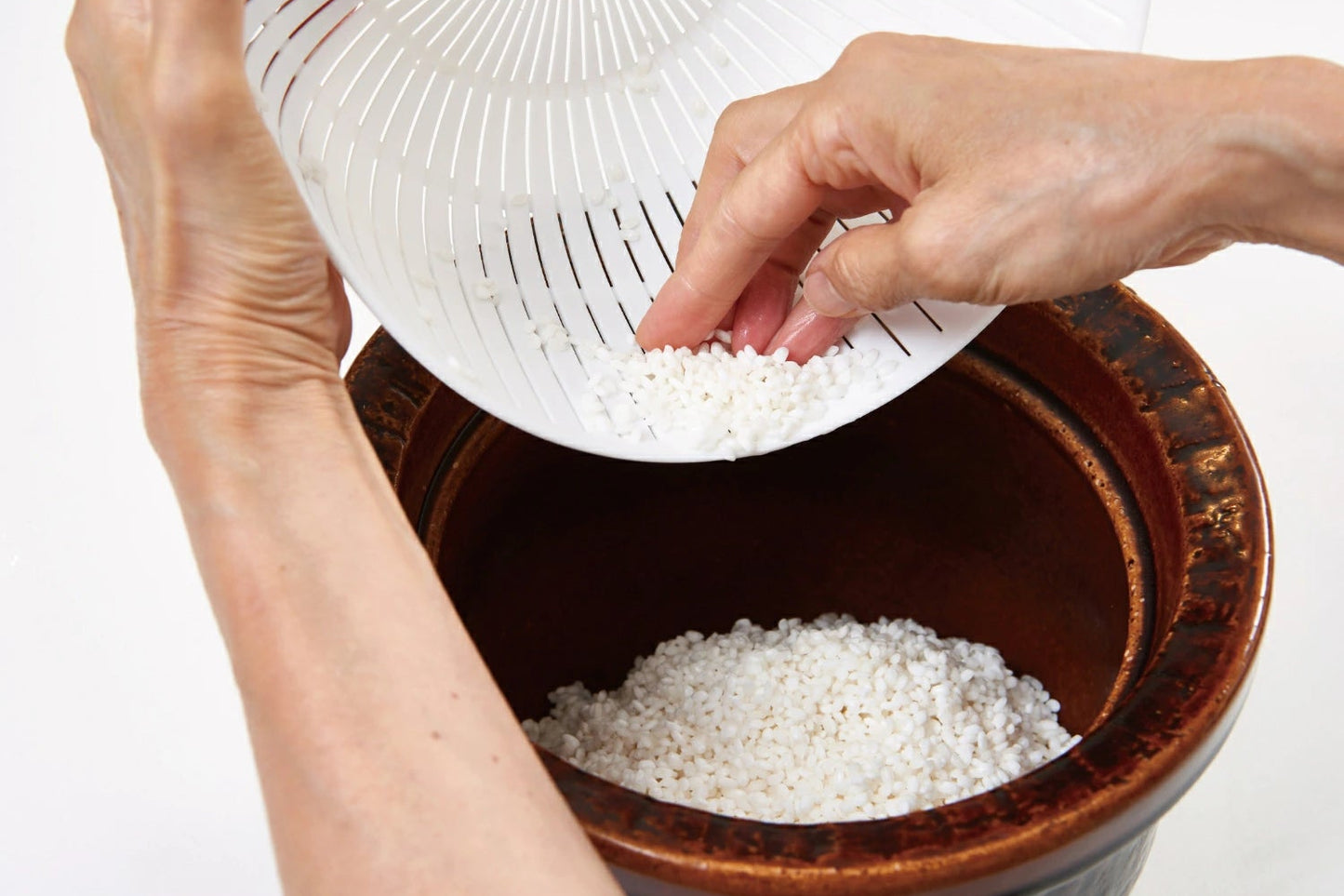 Like-it Rice Washing Bowl & Colander 6-Piece Set - Grey