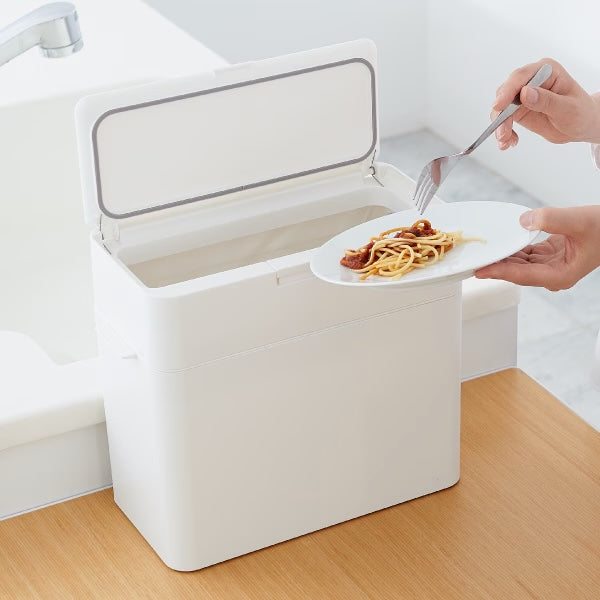Like-it Seals Odour-Control Kitchen Waste Bin 9.5L - White